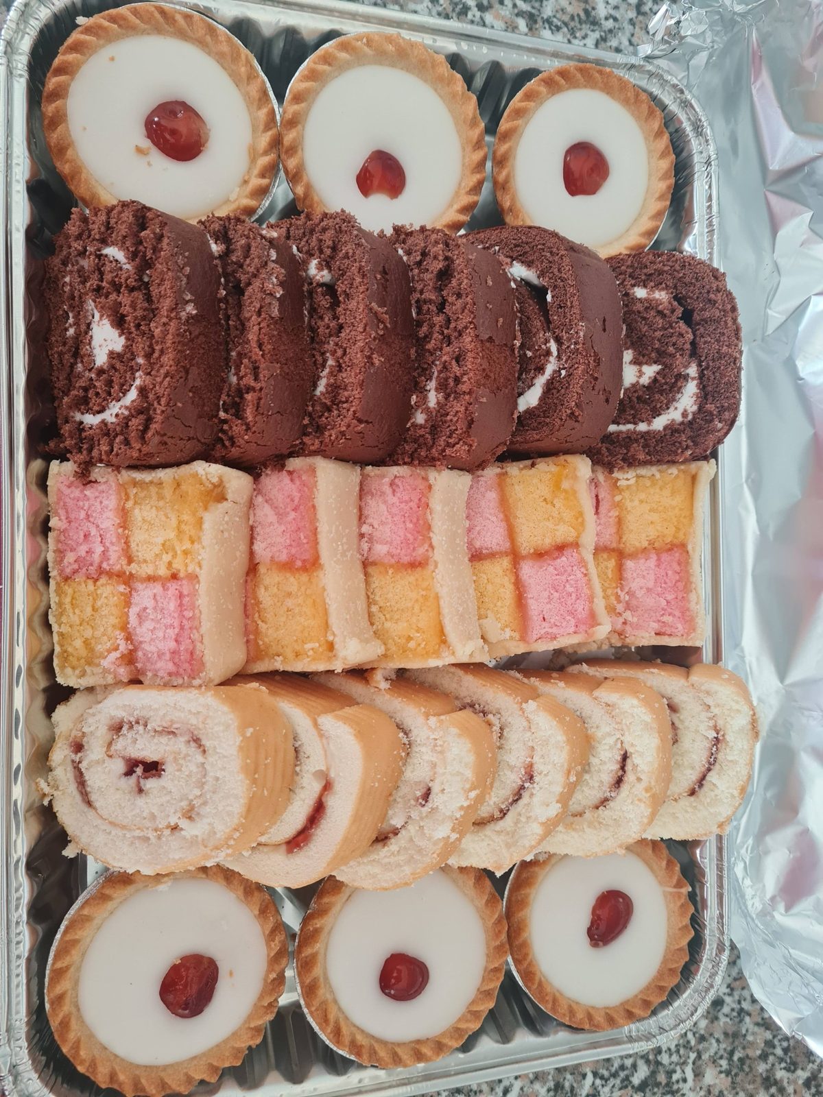 Cake and dessert platter