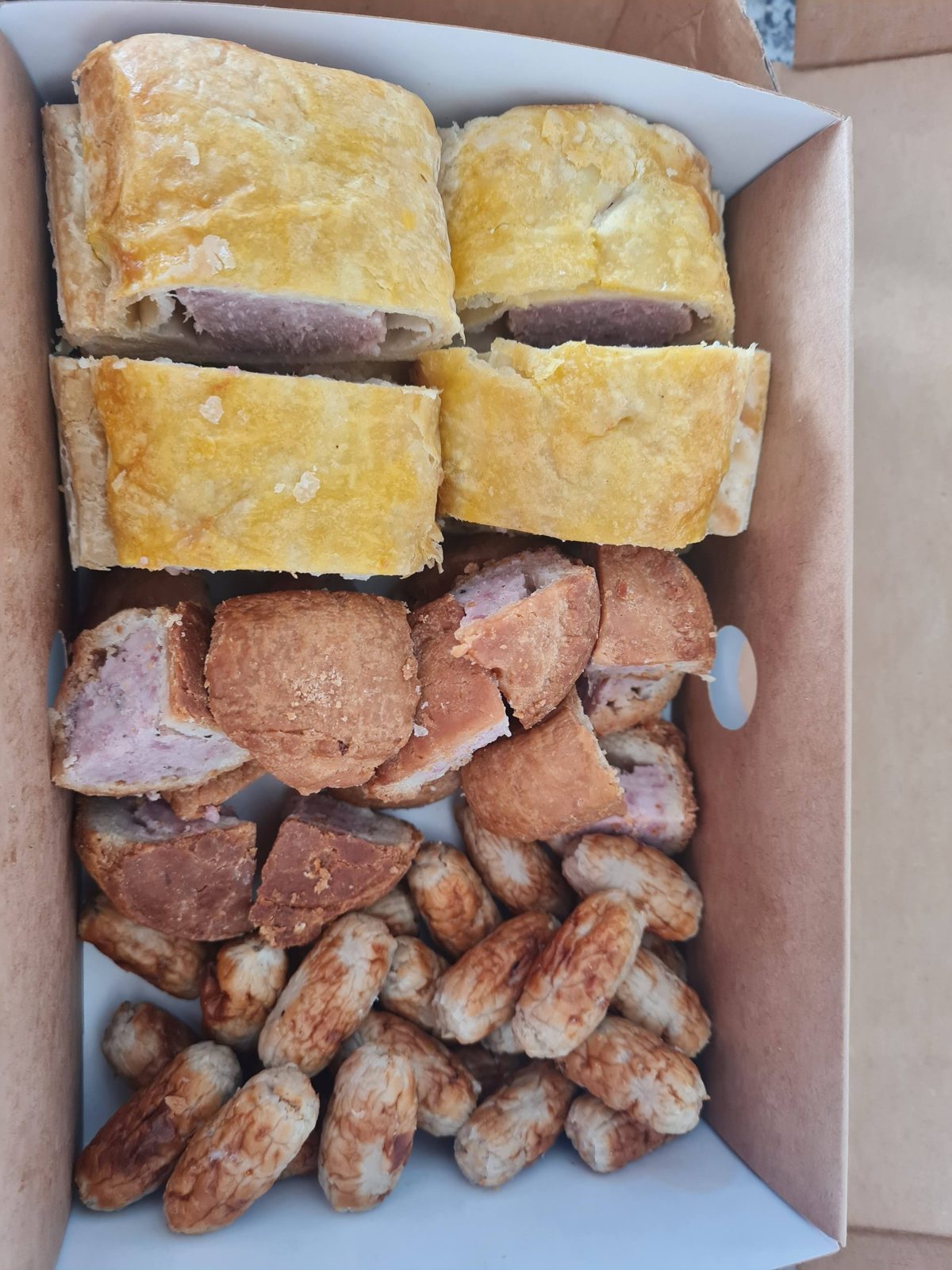 Sausage rolls and savouries